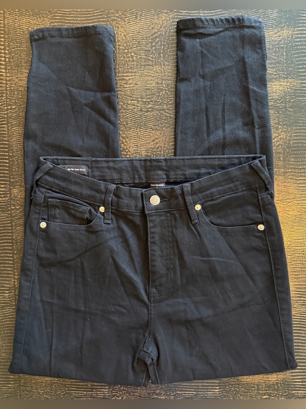 True Religion Halle High-Rise Super Skinny Jeans in Black 29” | GUC - Picture 8 of 12